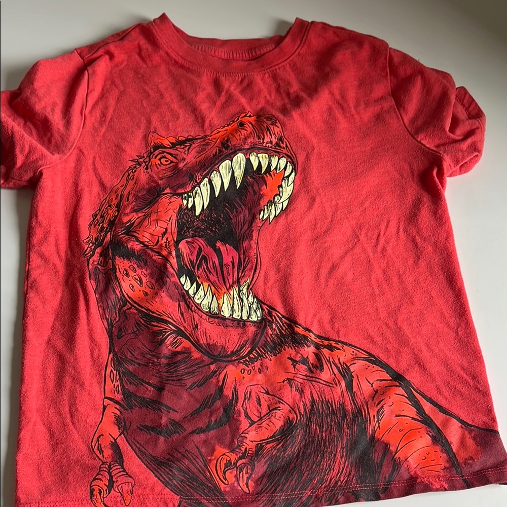 Cat & Jack Red Dinosaur Graphic Tee